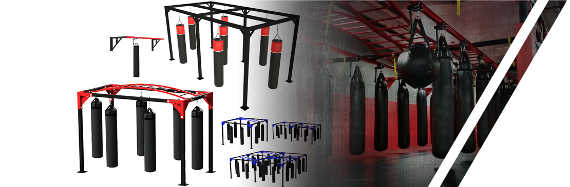 Punching bag support cage